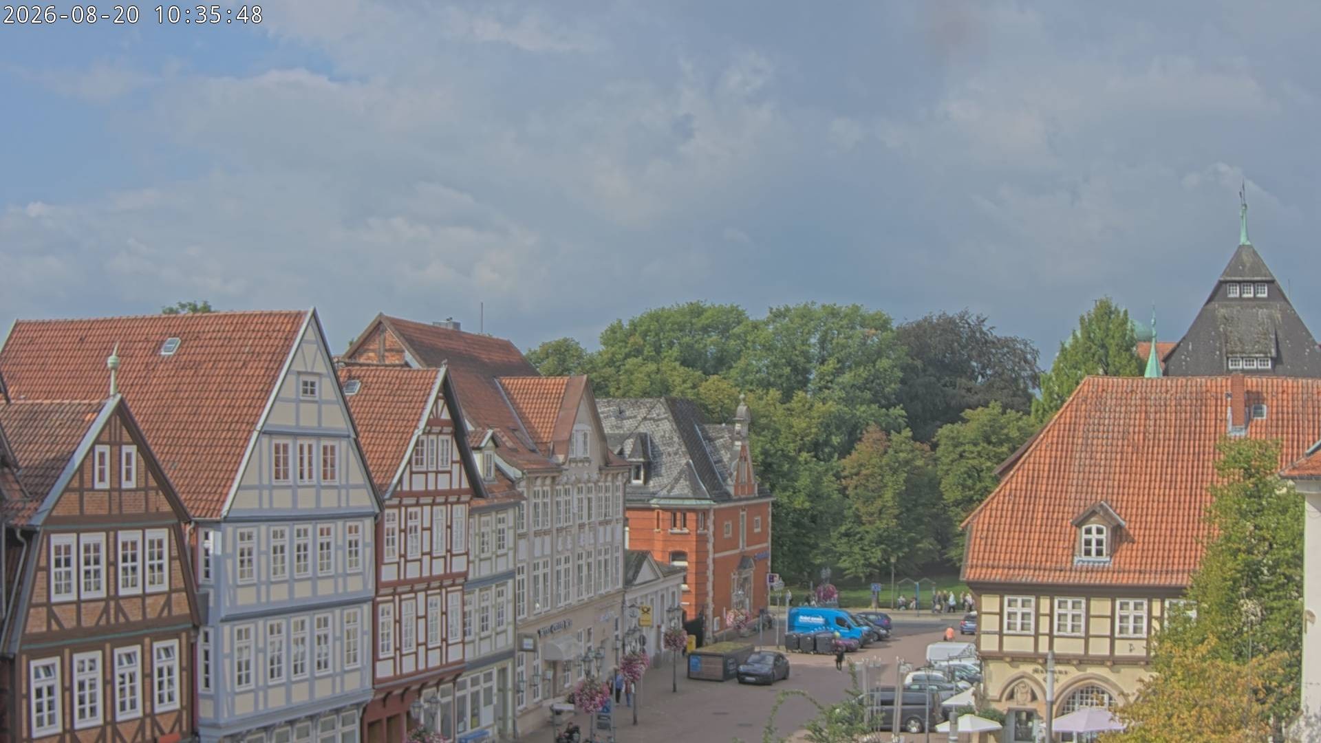 Archiv Foto Webcam Celle: Altes Rathaus und Stechbahn