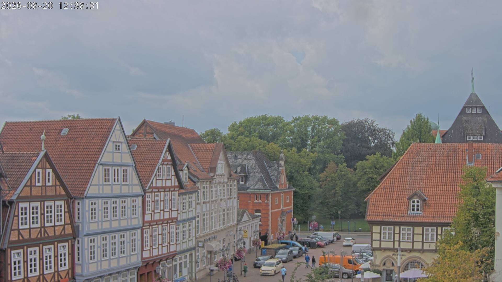 Archiv Foto Webcam Celle: Altes Rathaus und Stechbahn