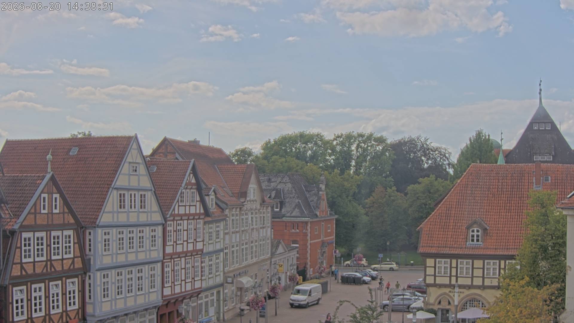Archiv Foto Webcam Celle: Altes Rathaus und Stechbahn