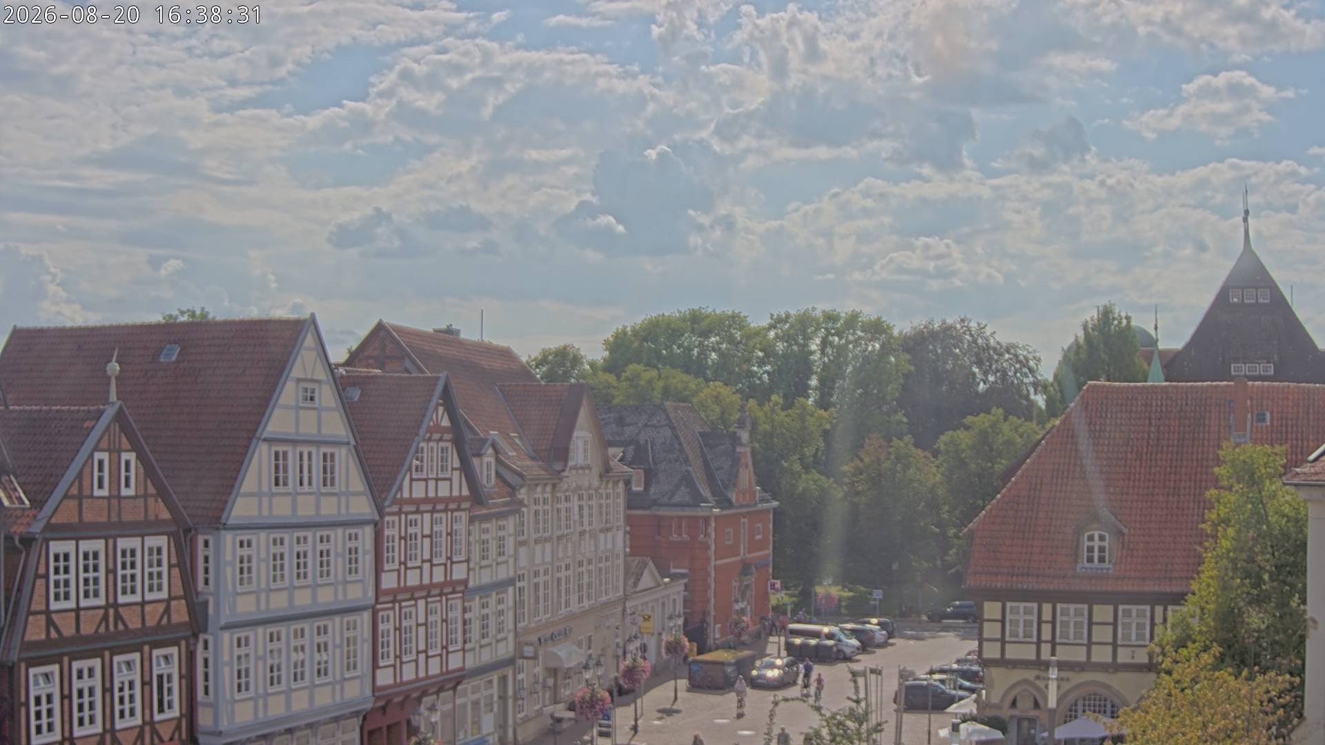 Archiv Foto Webcam Celle: Altes Rathaus und Stechbahn
