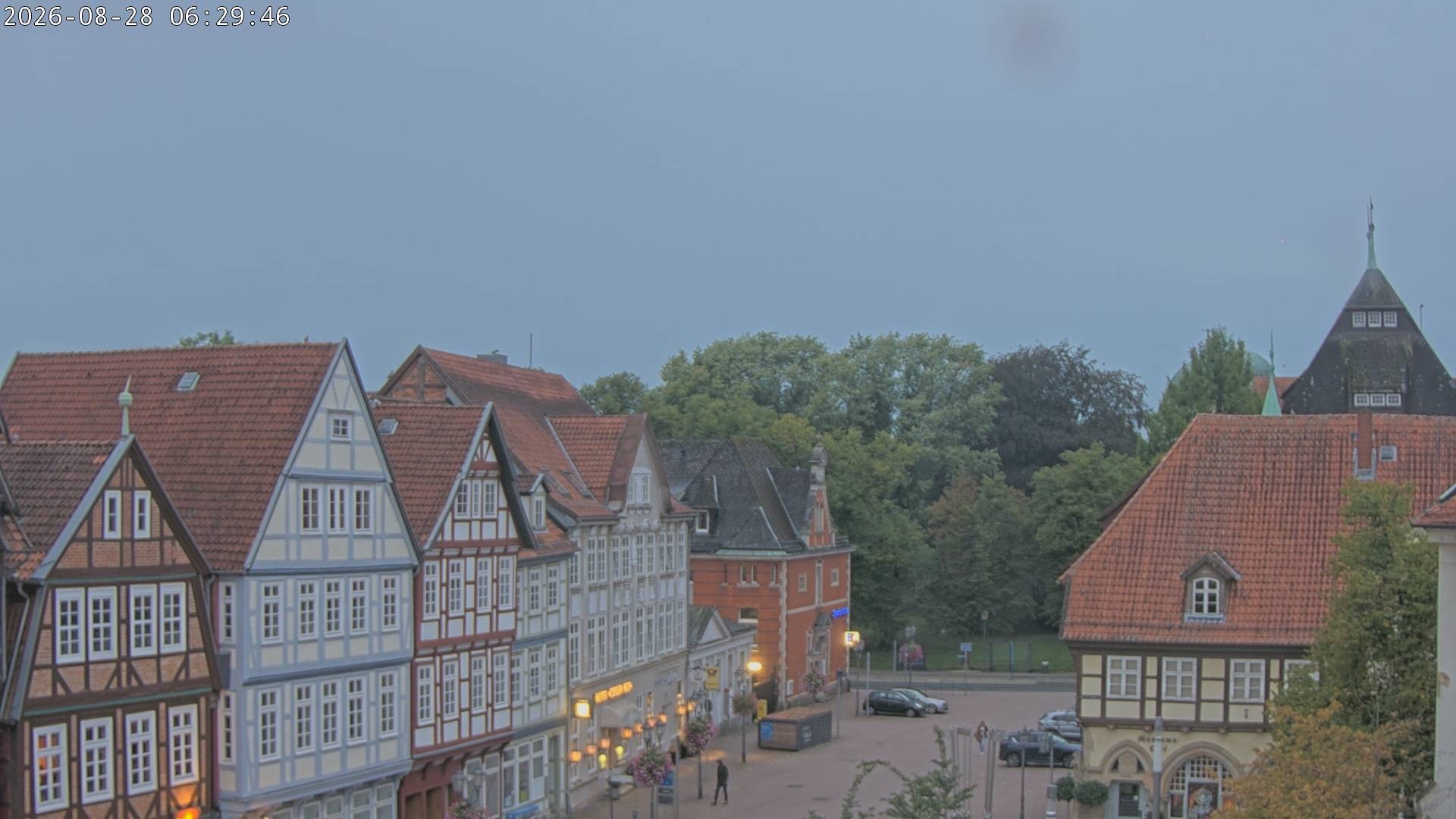 Archiv Foto Webcam Celle: Altes Rathaus und Stechbahn