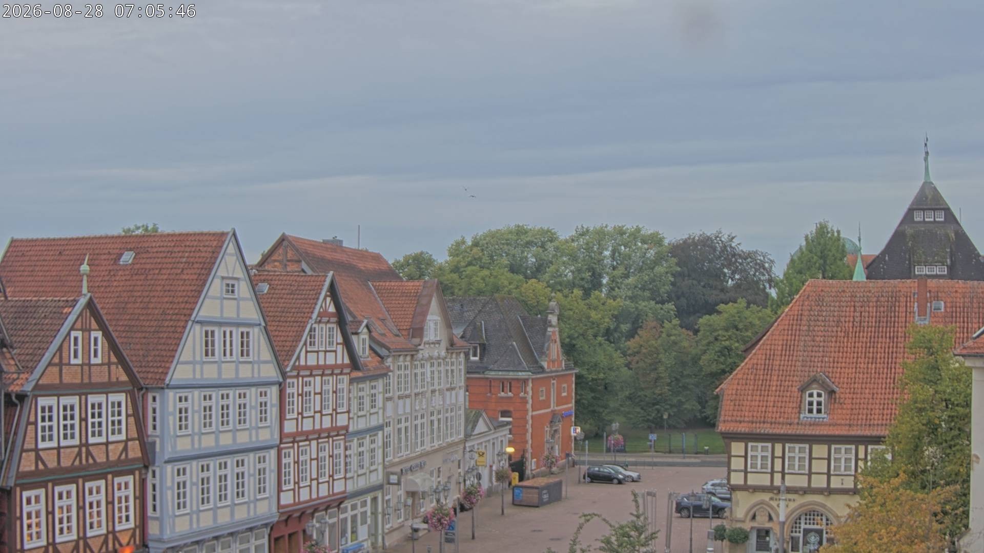 Archiv Foto Webcam Celle: Altes Rathaus und Stechbahn