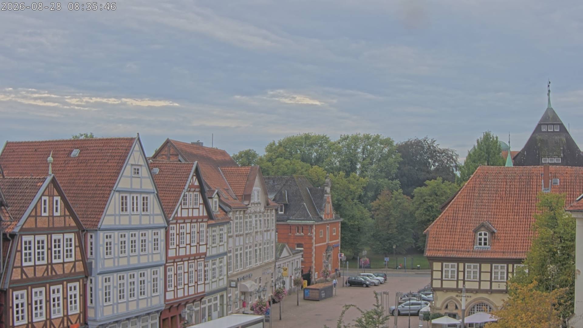 Archiv Foto Webcam Celle: Altes Rathaus und Stechbahn
