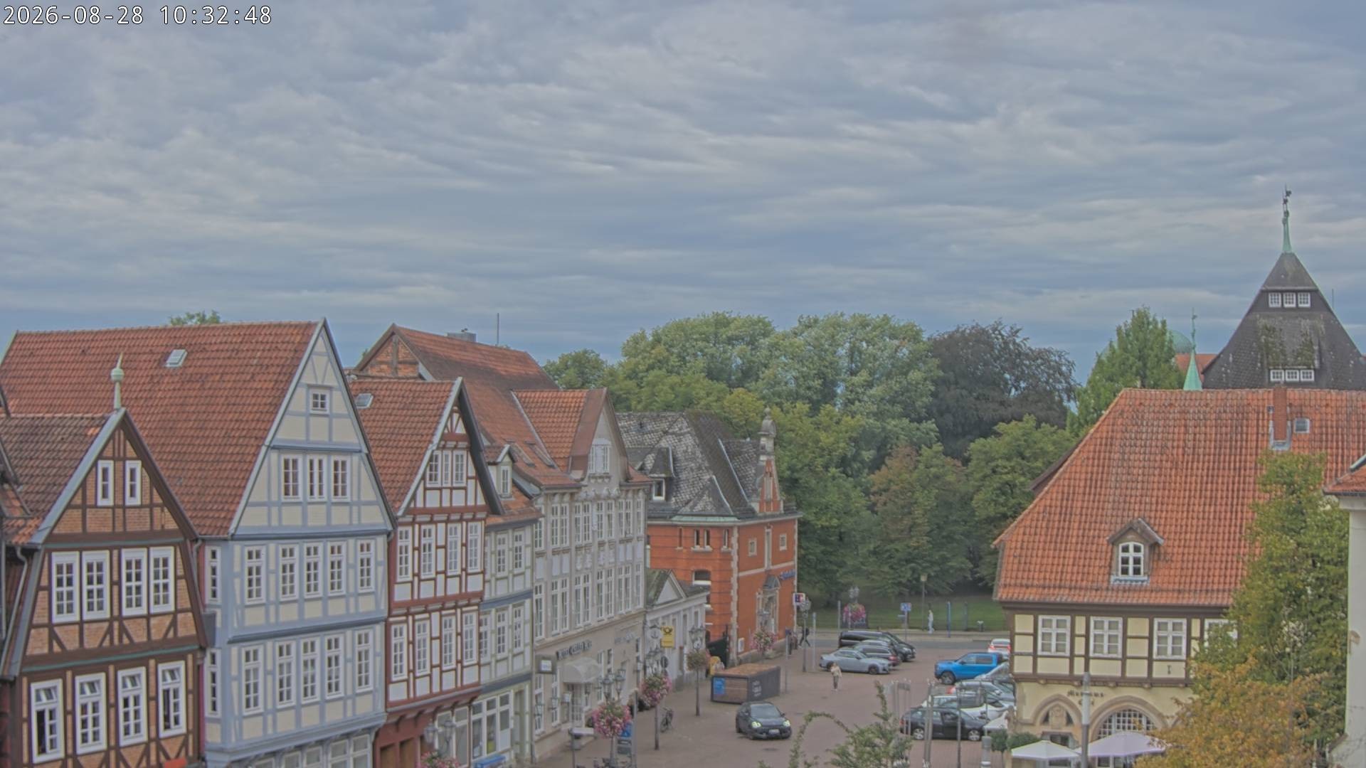 Archiv Foto Webcam Celle: Altes Rathaus und Stechbahn