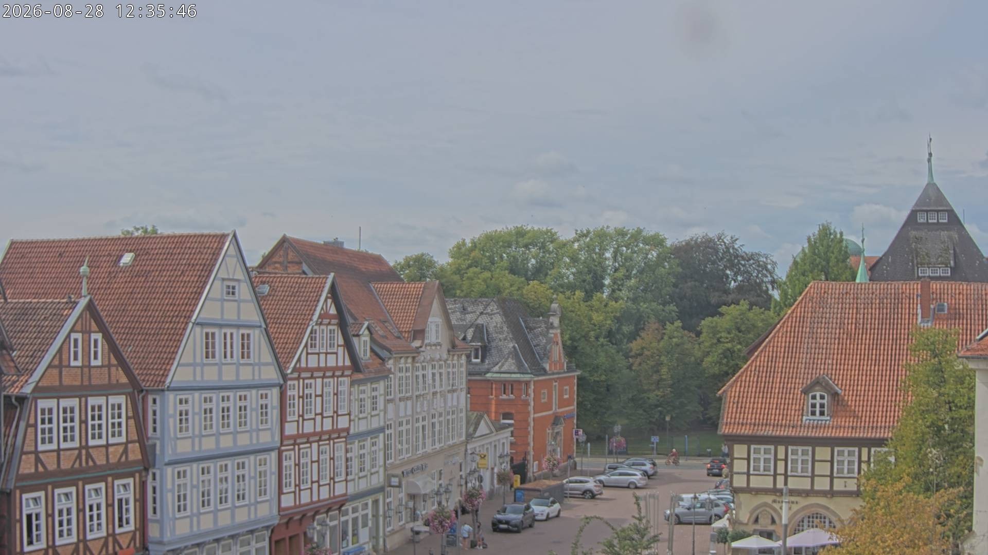 Archiv Foto Webcam Celle: Altes Rathaus und Stechbahn
