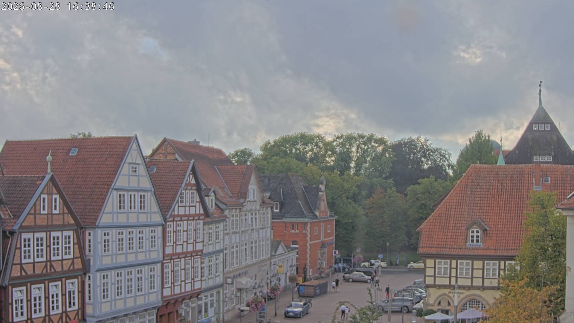 Archiv Foto Webcam Celle: Altes Rathaus und Stechbahn