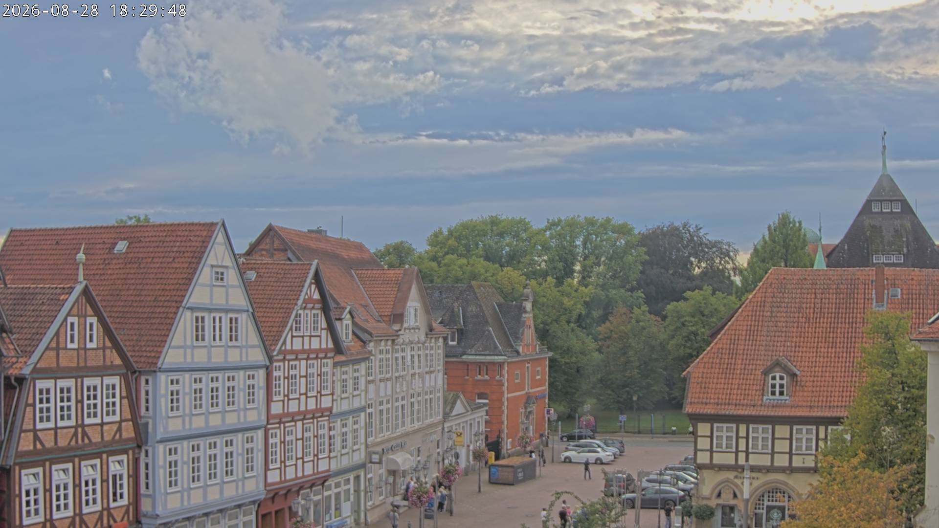 Archiv Foto Webcam Celle: Altes Rathaus und Stechbahn