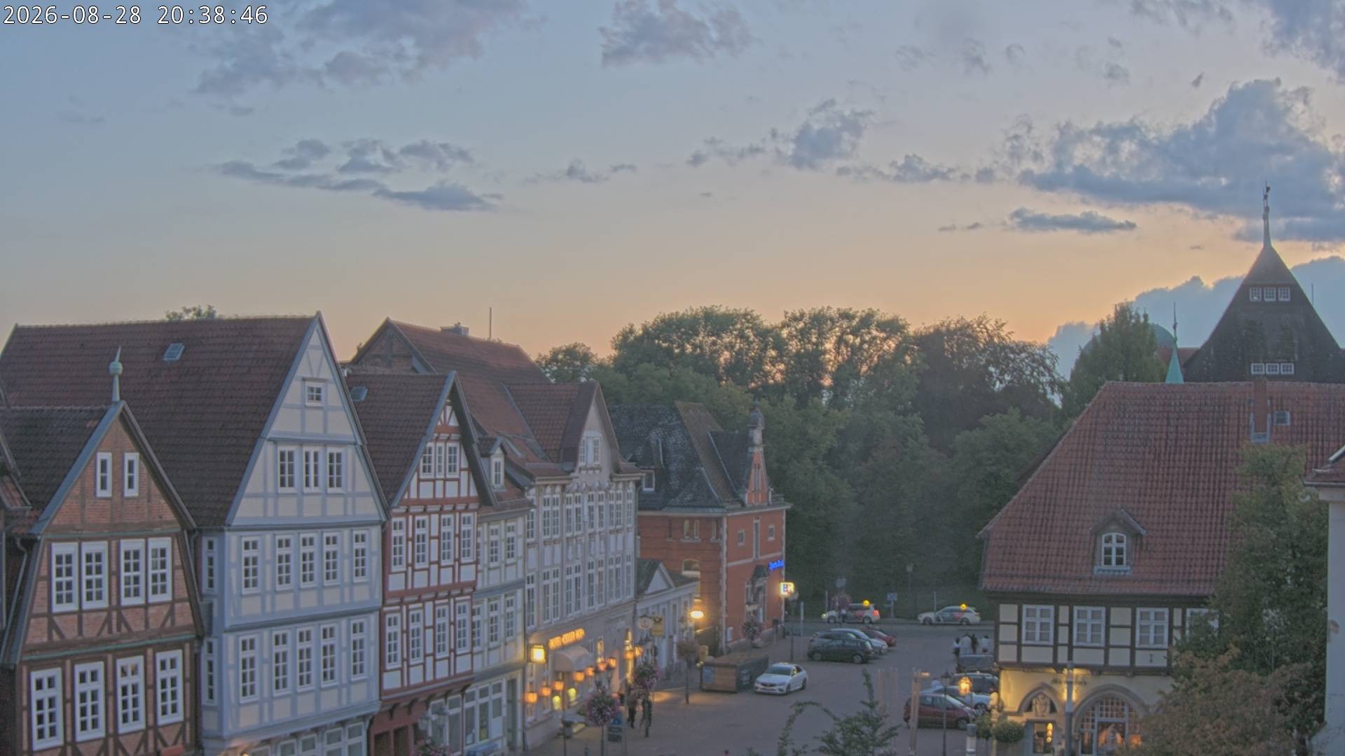 Archiv Foto Webcam Celle: Altes Rathaus und Stechbahn