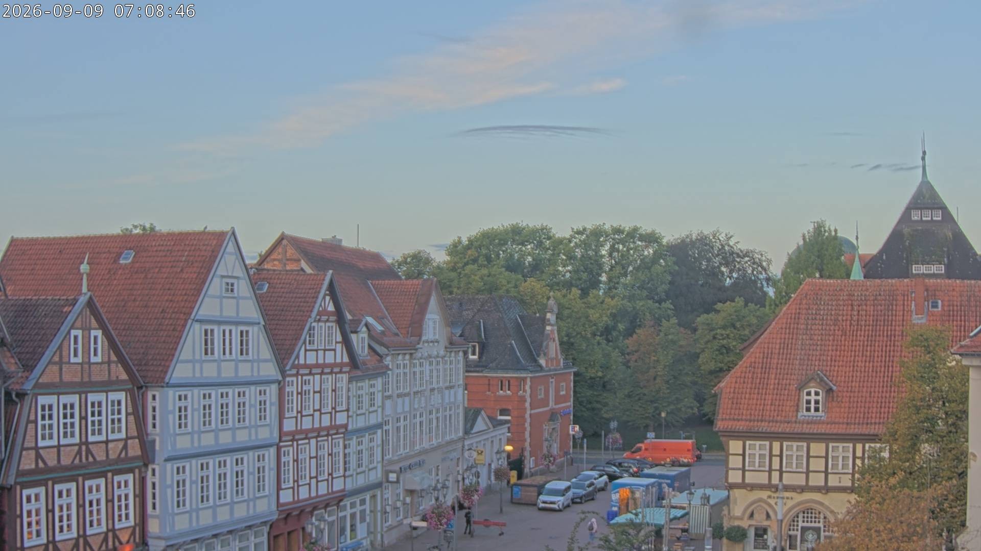 Archiv Foto Webcam Celle: Altes Rathaus und Stechbahn