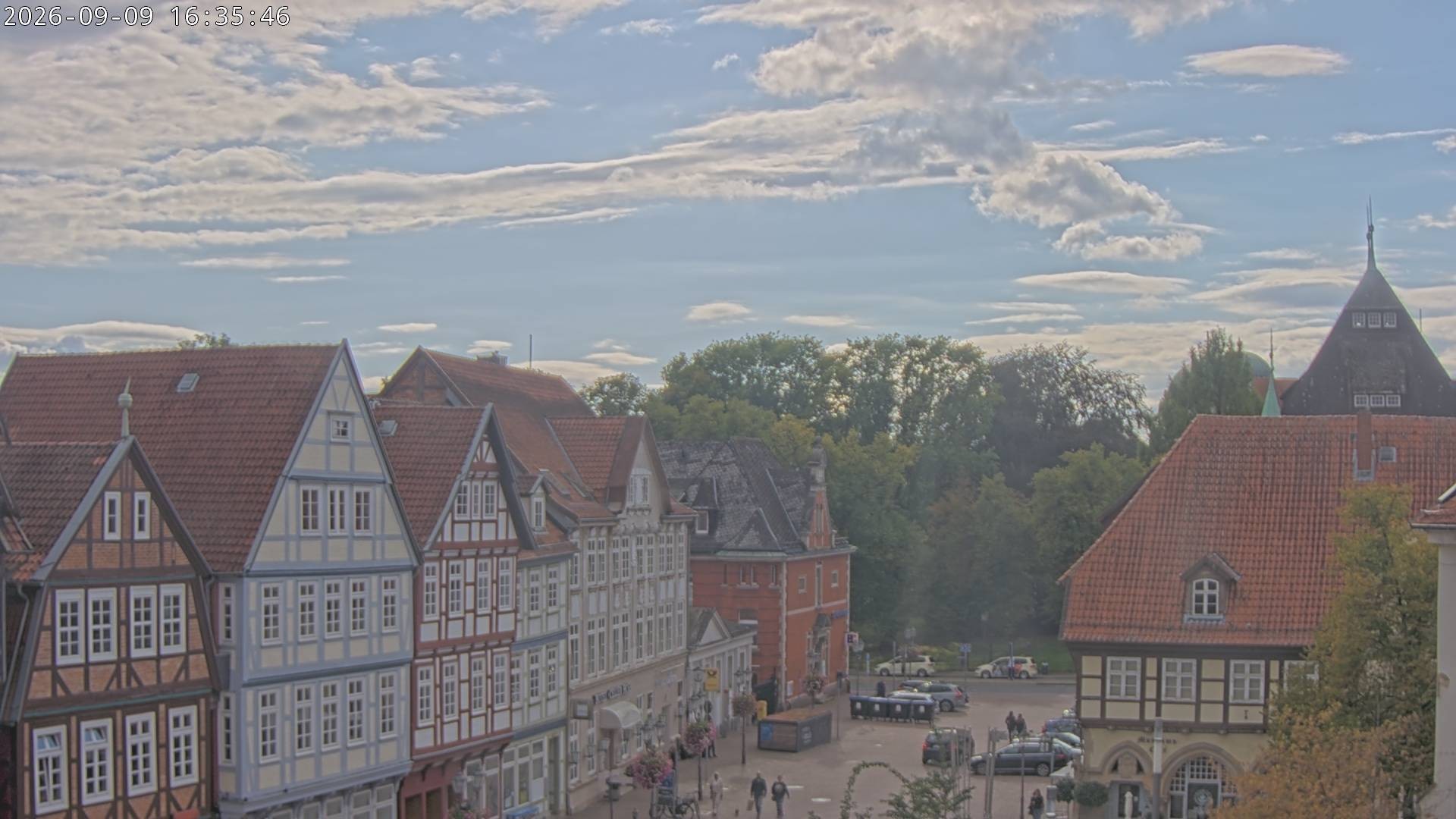 Archiv Foto Webcam Celle: Altes Rathaus und Stechbahn