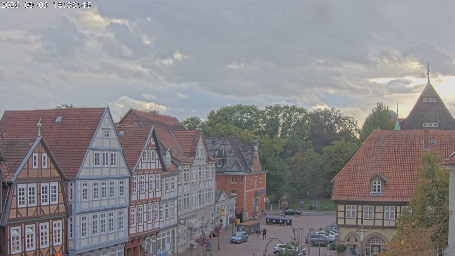 Archiv Foto Webcam Celle: Altes Rathaus und Stechbahn