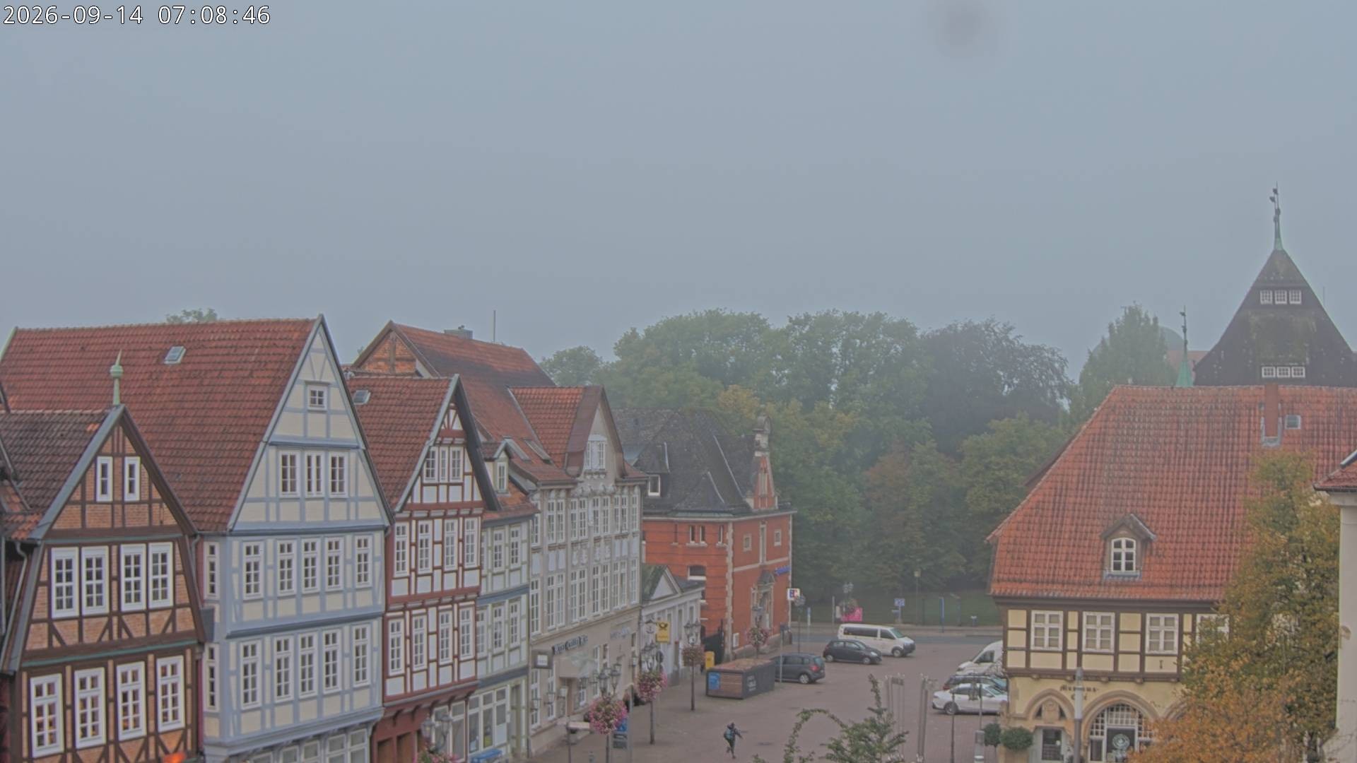 Archiv Foto Webcam Celle: Altes Rathaus und Stechbahn