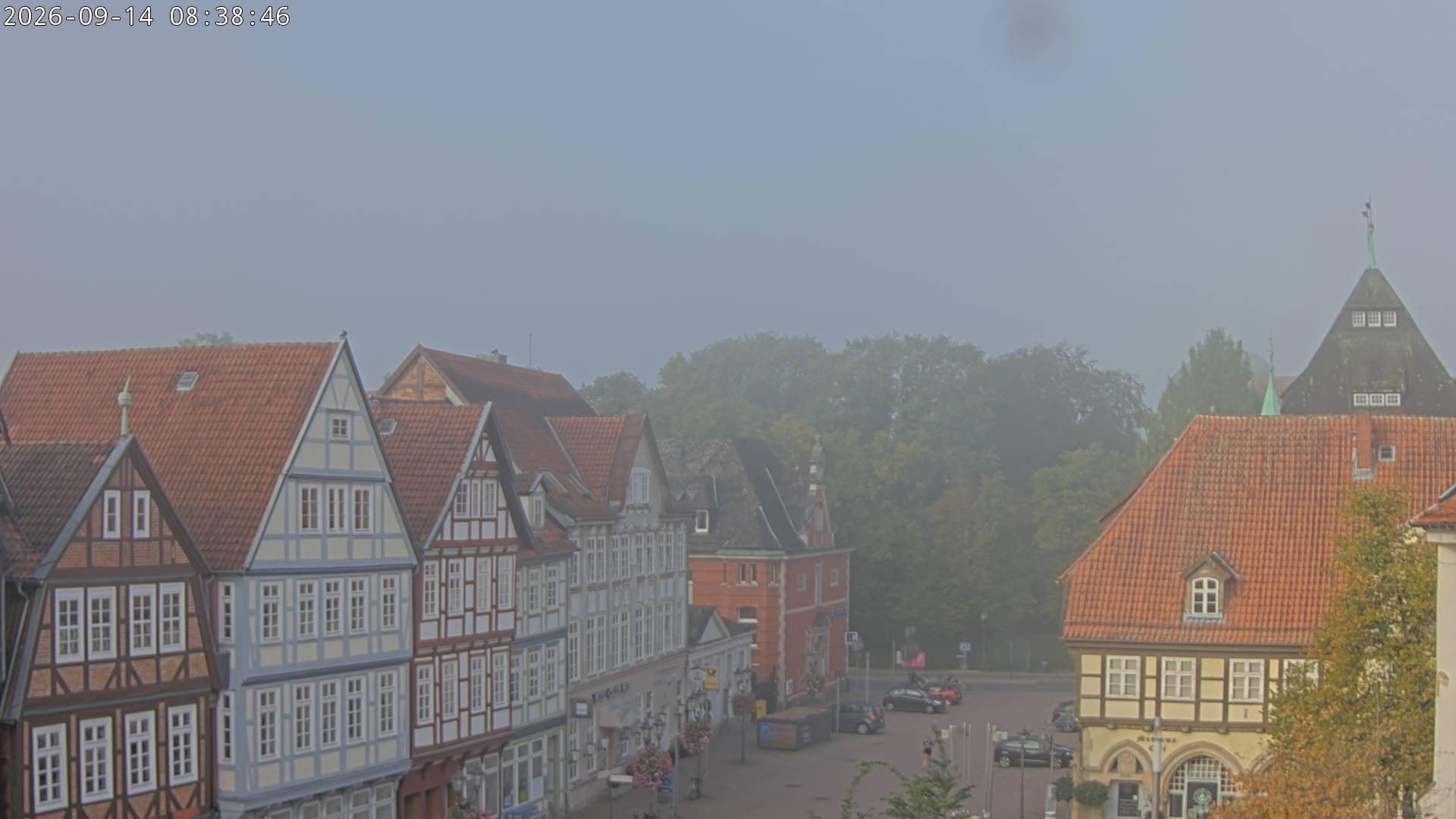 Archiv Foto Webcam Celle: Altes Rathaus und Stechbahn