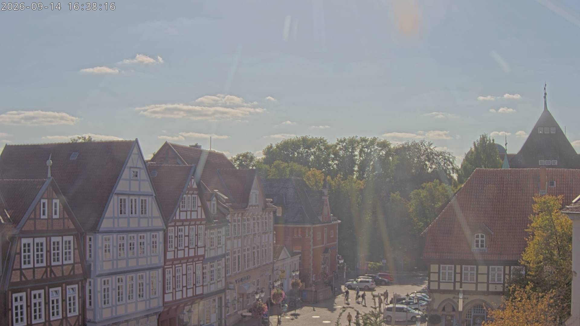 Archiv Foto Webcam Celle: Altes Rathaus und Stechbahn