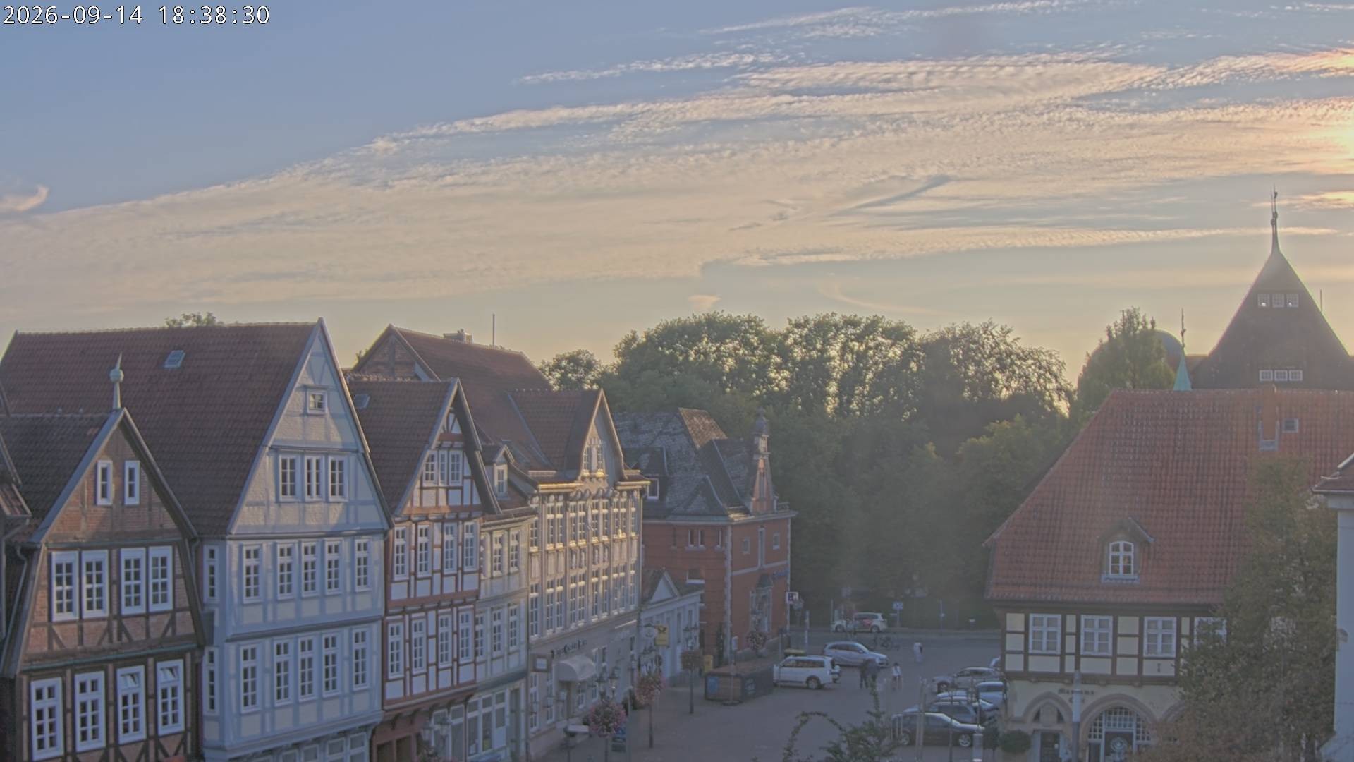 Archiv Foto Webcam Celle: Altes Rathaus und Stechbahn