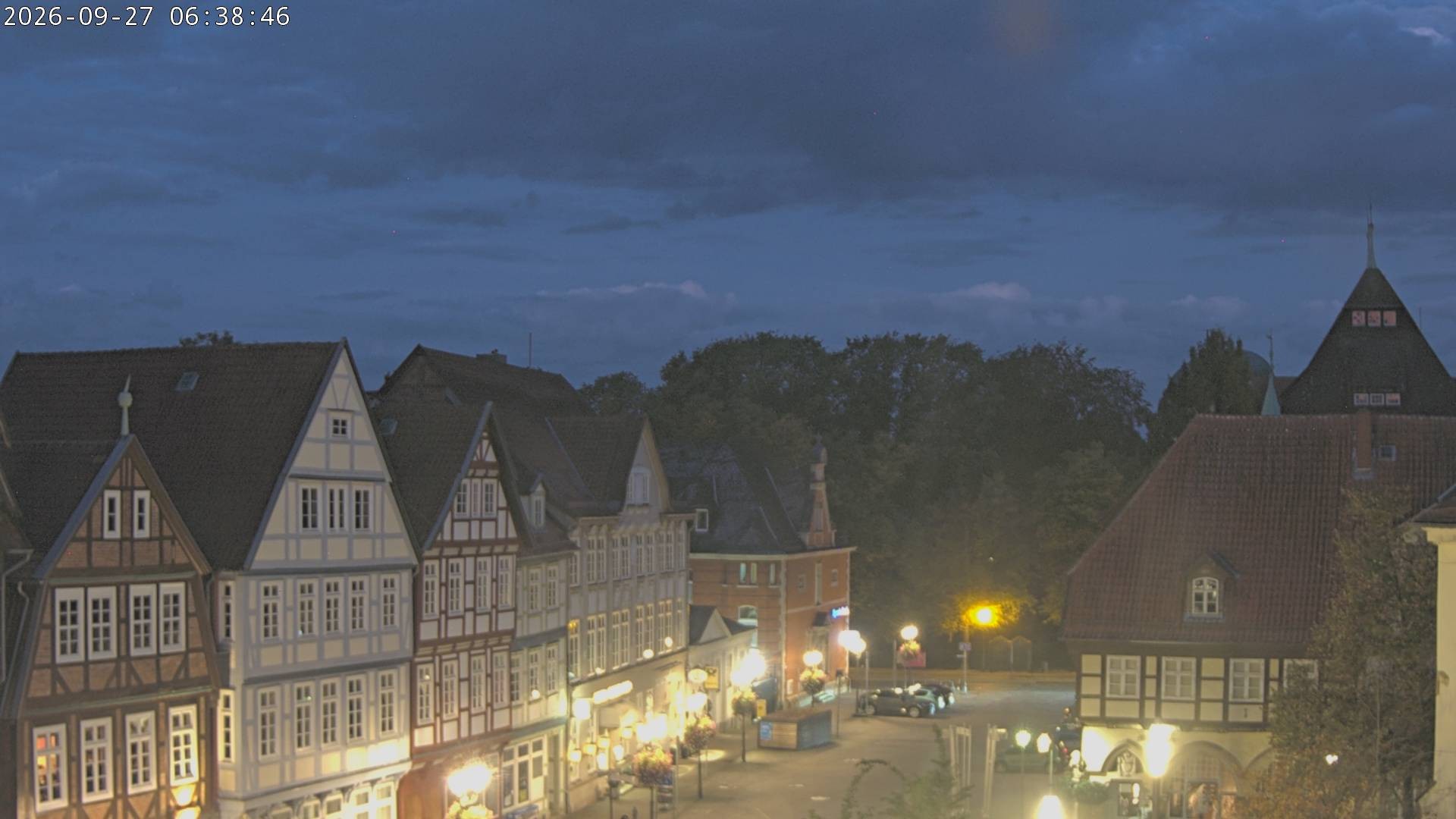 Archiv Foto Webcam Celle: Altes Rathaus und Stechbahn