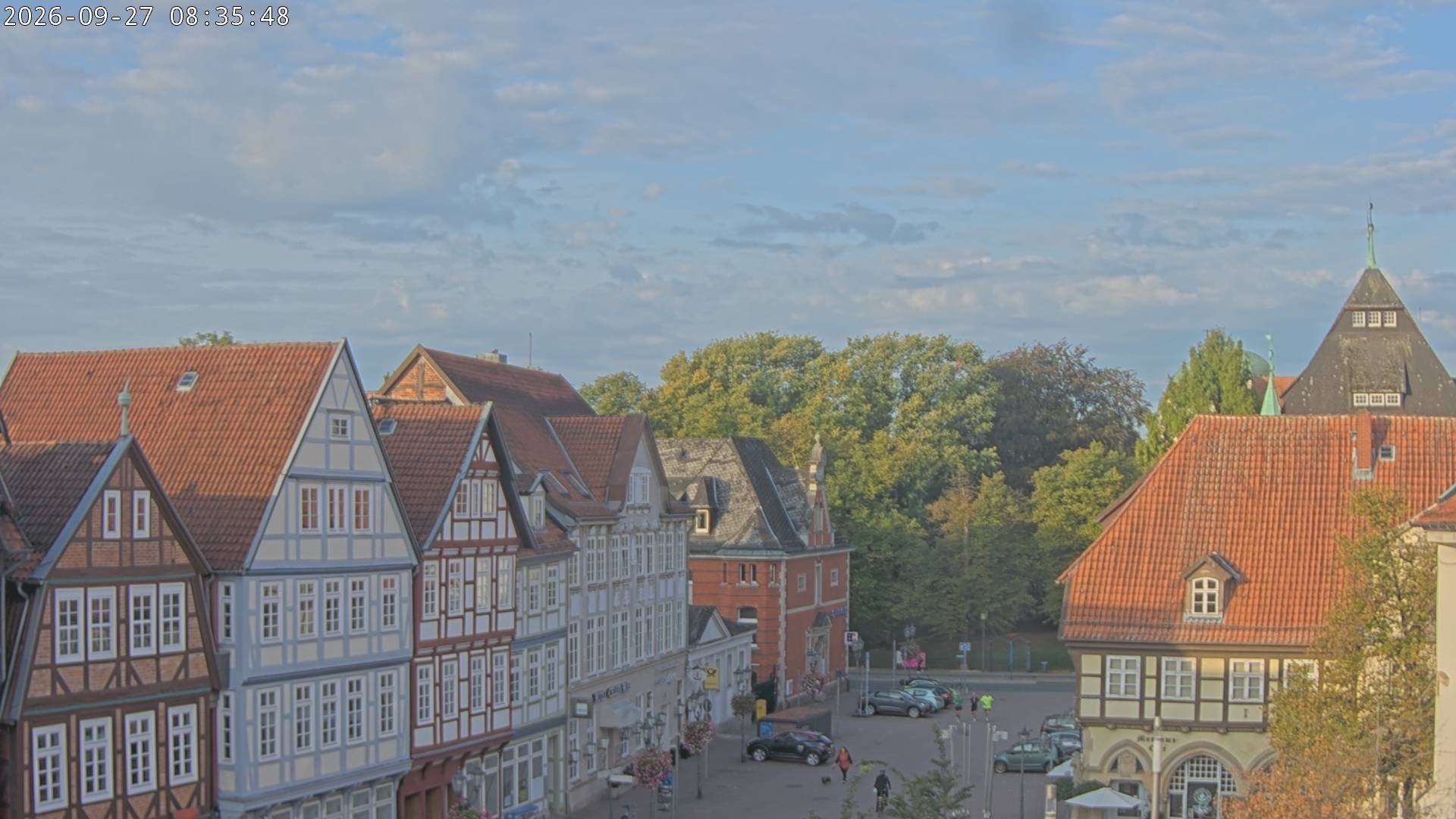 Archiv Foto Webcam Celle: Altes Rathaus und Stechbahn