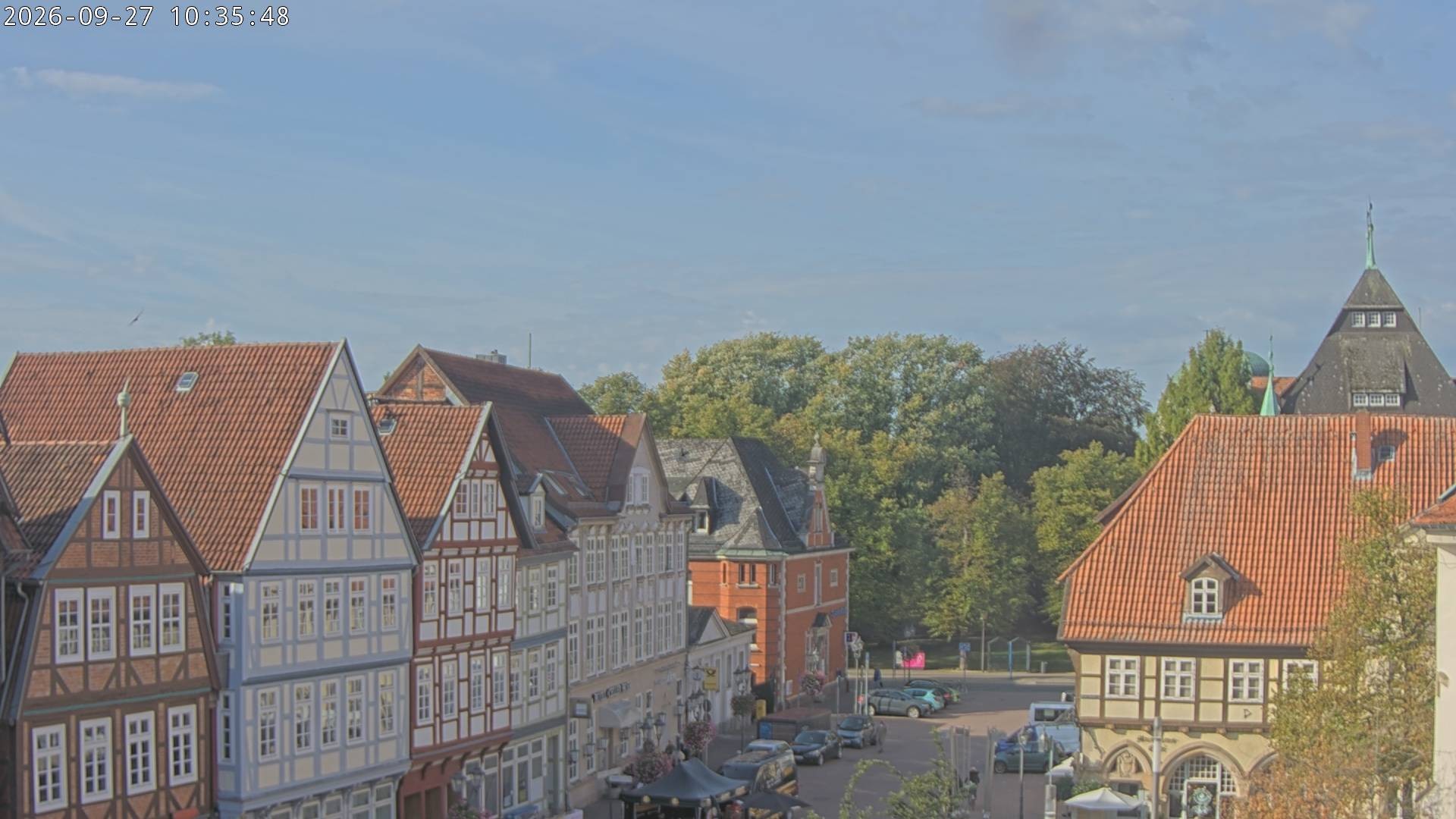 Archiv Foto Webcam Celle: Altes Rathaus und Stechbahn