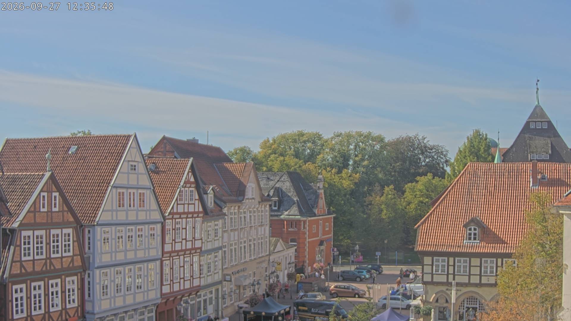 Archiv Foto Webcam Celle: Altes Rathaus und Stechbahn