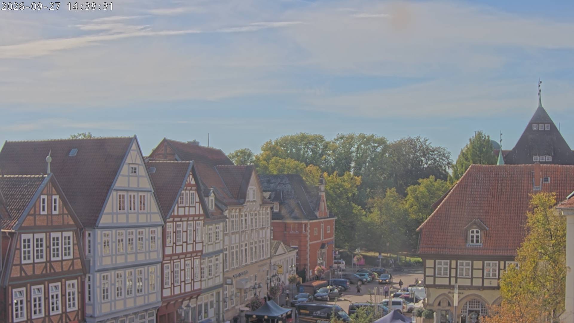Archiv Foto Webcam Celle: Altes Rathaus und Stechbahn