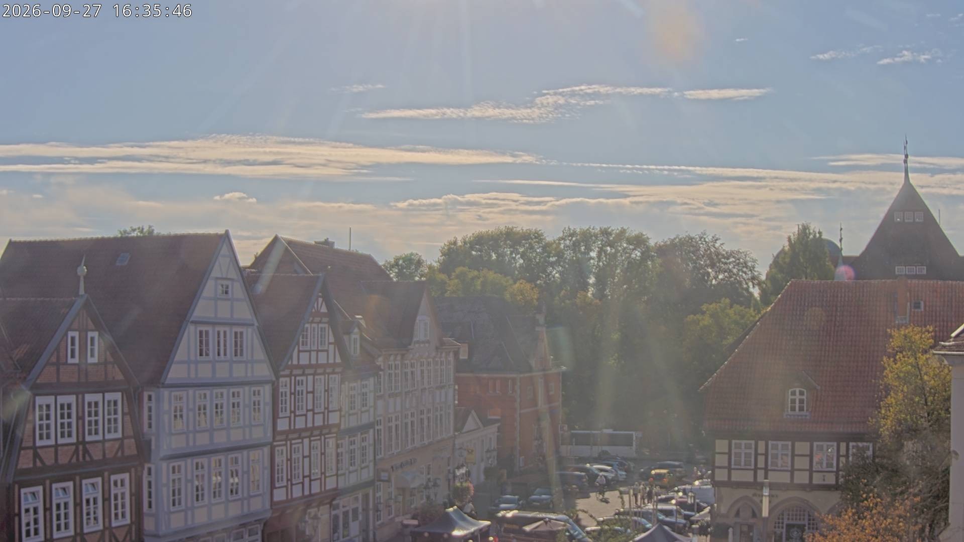 Archiv Foto Webcam Celle: Altes Rathaus und Stechbahn