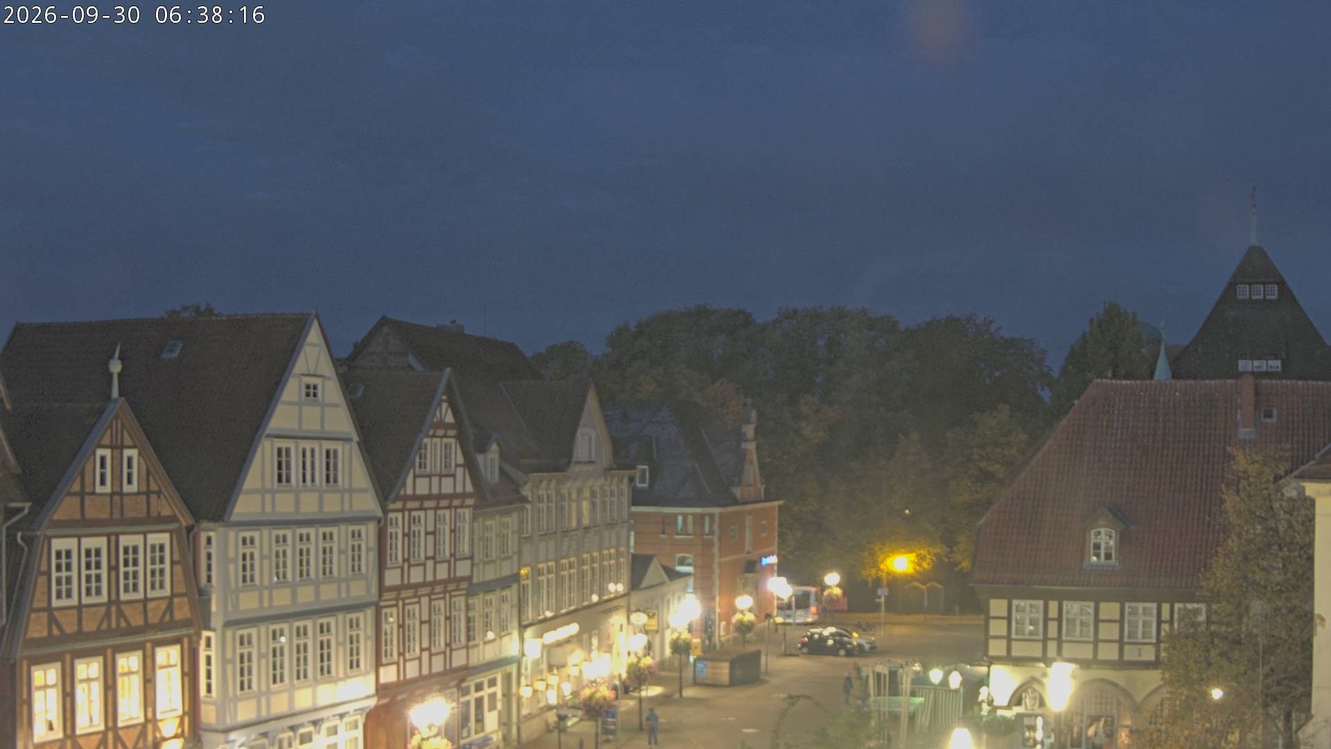 Archiv Foto Webcam Celle: Altes Rathaus und Stechbahn