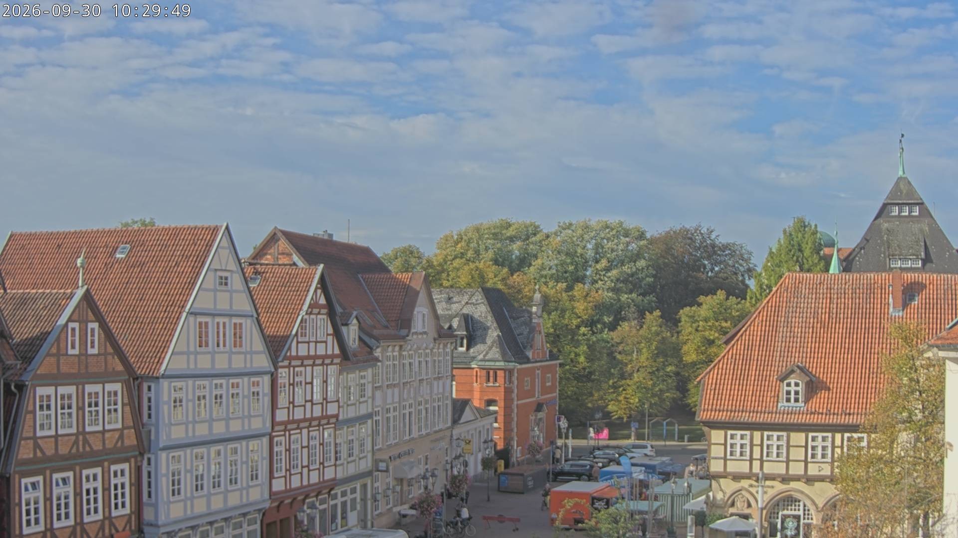 Archiv Foto Webcam Celle: Altes Rathaus und Stechbahn