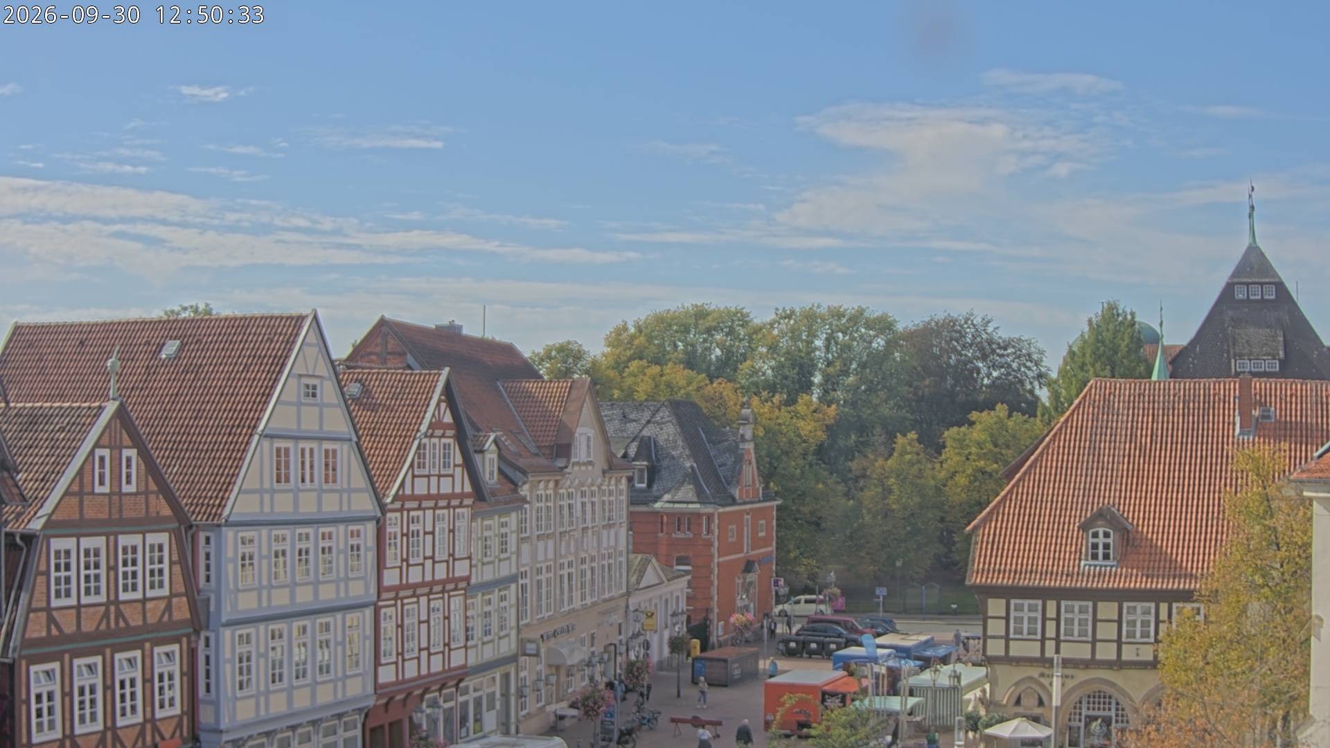 Archiv Foto Webcam Celle: Altes Rathaus und Stechbahn