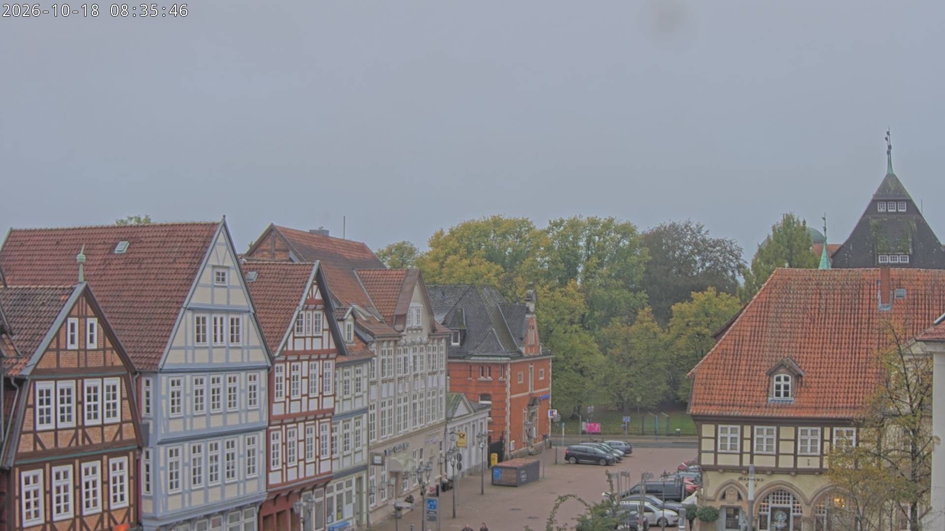 Archiv Foto Webcam Celle: Altes Rathaus und Stechbahn