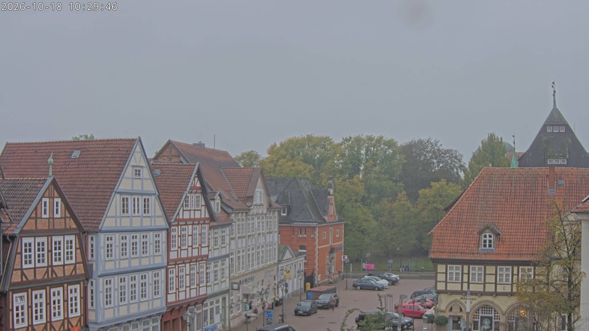 Archiv Foto Webcam Celle: Altes Rathaus und Stechbahn