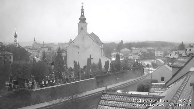 Archiv Foto Webcam Stephanskirche in Horn - Niederösterreich