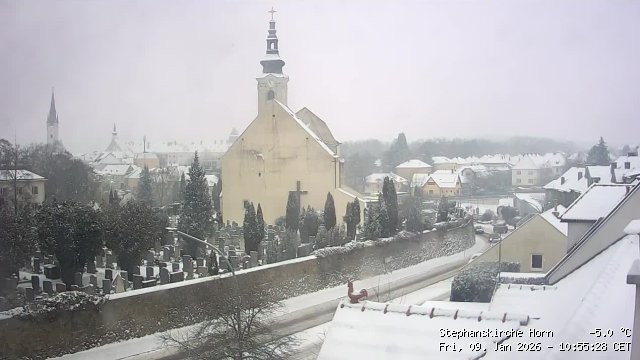 Archiv Foto Webcam Stephanskirche in Horn - Niederösterreich