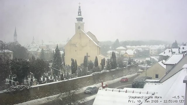 Archiv Foto Webcam Stephanskirche in Horn - Niederösterreich