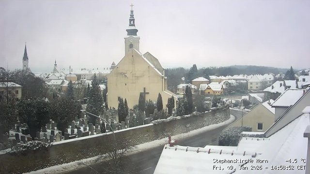 Archiv Foto Webcam Stephanskirche in Horn - Niederösterreich
