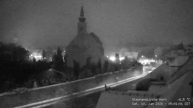 Archiv Foto Webcam Stephanskirche in Horn - Niederösterreich