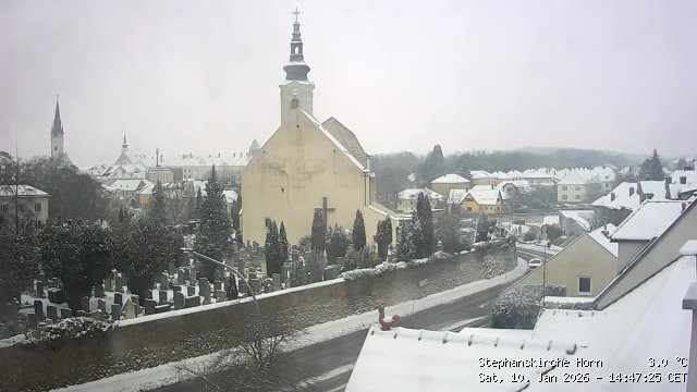 Archiv Foto Webcam Stephanskirche in Horn - Niederösterreich