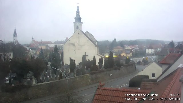 Archiv Foto Webcam Stephanskirche in Horn - Niederösterreich