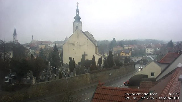 Archiv Foto Webcam Stephanskirche in Horn - Niederösterreich