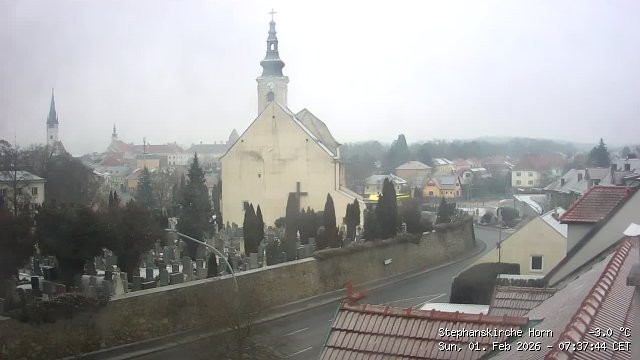 Archived image Webcam St Stephan's Church in Horn (Lower Austria)