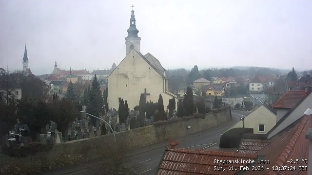 Archiv Foto Webcam Stephanskirche in Horn - Niederösterreich