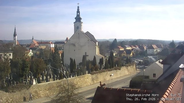 Archived image Webcam St Stephan's Church in Horn (Lower Austria)