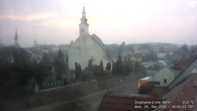 Archived image Webcam St Stephan's Church in Horn (Lower Austria)