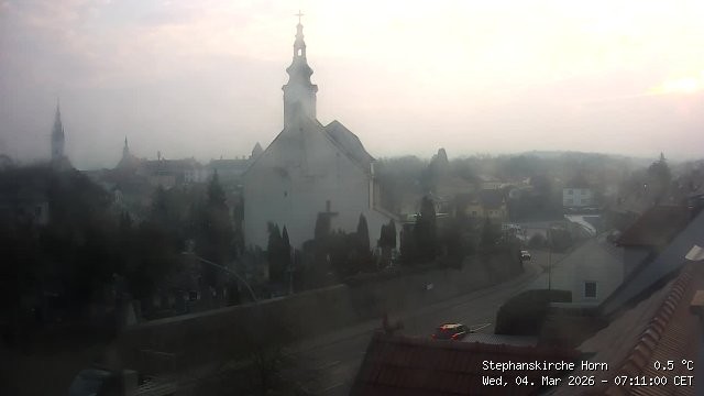 Archived image Webcam St Stephan's Church in Horn (Lower Austria)