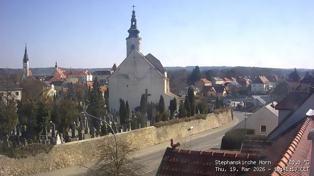 Archiv Foto Webcam Stephanskirche in Horn - Niederösterreich