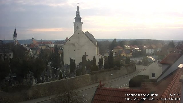 Archived image Webcam St Stephan's Church in Horn (Lower Austria)