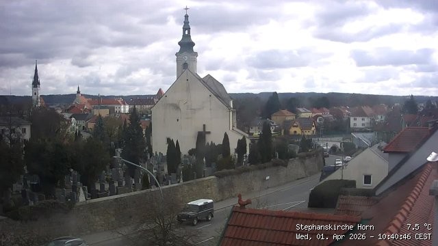 Archiv Foto Webcam Stephanskirche in Horn - Niederösterreich