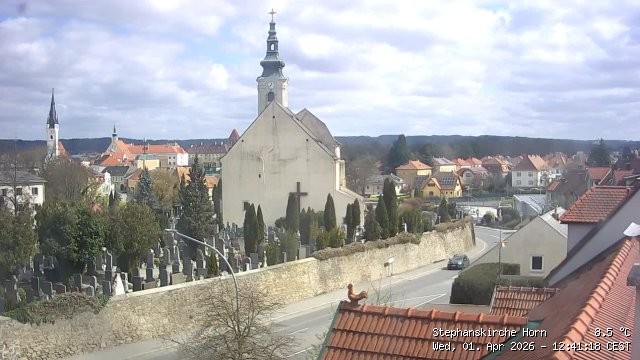 Archiv Foto Webcam Stephanskirche in Horn - Niederösterreich