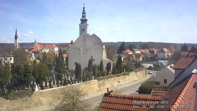 Archiv Foto Webcam Stephanskirche in Horn - Niederösterreich