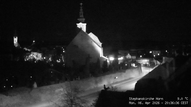 Archiv Foto Webcam Stephanskirche in Horn - Niederösterreich