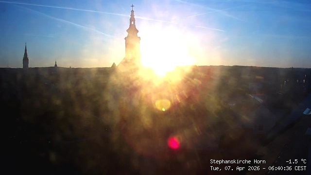 Archiv Foto Webcam Stephanskirche in Horn - Niederösterreich